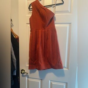 Cute short orange / red dress for summer